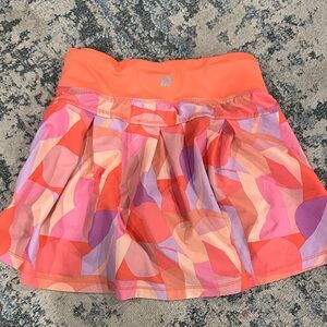All in Motion Kids Skort in Orange and Pink
